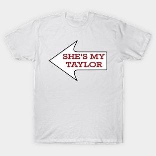 She's My Taylor Chiefs Fan Couples Male T-Shirt